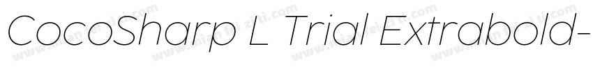 CocoSharp L Trial Extrabold字体转换